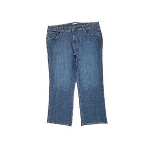 BandolinoBlu Arianna Bootcut Women's size 22W Dark Wash Blue Denim Jeans